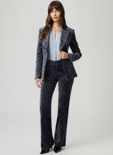 Load image into Gallery viewer, Paige Morris &amp; Co Chelsee Blazer in navy blue paisley velvet, single-button closure