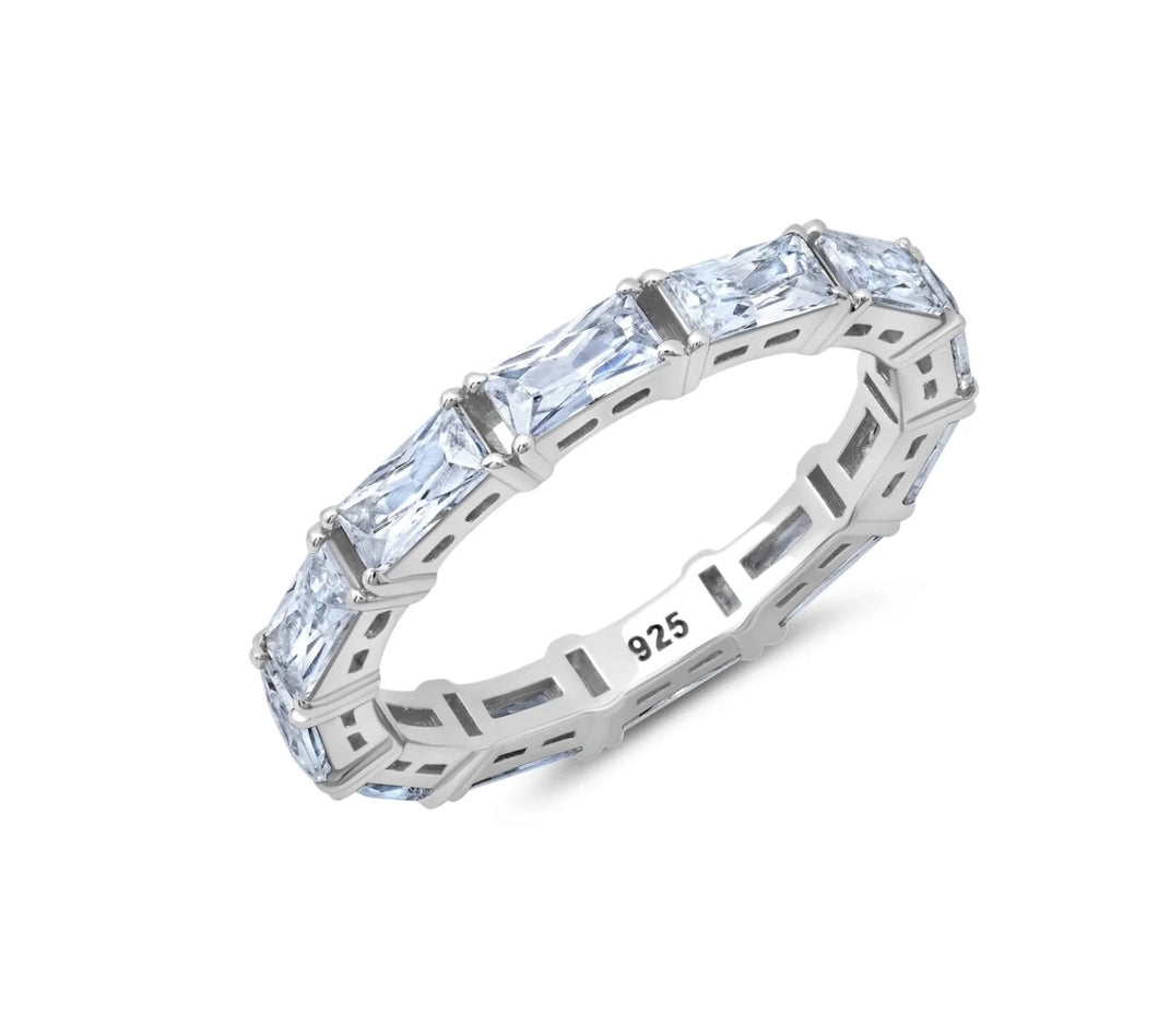 Crislu Baguette Eternity Ring