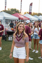 Load image into Gallery viewer, MS State Bulldog Bandana Maroon