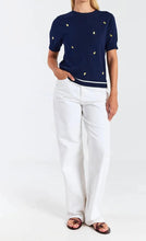 Load image into Gallery viewer, Lemon Ditsy Embroidery Tee