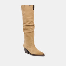 Load image into Gallery viewer, Buckly Boots Camel Suede