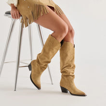 Load image into Gallery viewer, Buckly Boots Camel Suede