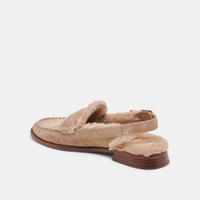 Load image into Gallery viewer, DV Hardi Plush Sling Back Loafer Mushroom