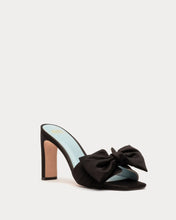 Load image into Gallery viewer, Frances Valentine Hilary Heel Satin Satin Black