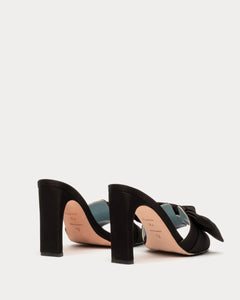 Frances Valentine Hilary Heel Satin Satin Black