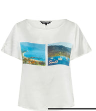 Load image into Gallery viewer, Postcard Silk Tee Santa Barbara