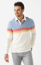 Load image into Gallery viewer, Faherty Long Sleeve Rugby Polo Shoreline Sunset Stripe