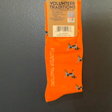 Load image into Gallery viewer, Volunteer Traditions Bluetick  Sock Orange