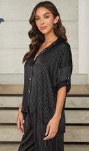 Load image into Gallery viewer, TBC Oversized Blouse Black