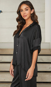 TBC Oversized Blouse Black