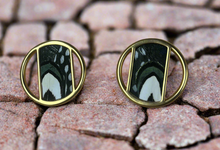 Load image into Gallery viewer, Brackish Circle Stud Earring Ammon