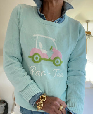 Par Tee Golf Aqua Sweater