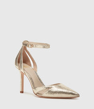 Load image into Gallery viewer, Paige Simona Pump Metallic Leather Light Gold