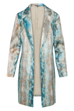 Load image into Gallery viewer, Lexi Car Coat Aqua Snake