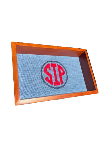 Needlepoint SIP Valet Tray