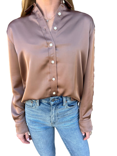 Better Than Silk Blouse Cafe au Late