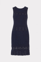 Load image into Gallery viewer, Beaded Fringe Knit Shell Dress