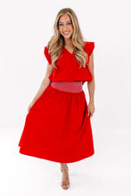 Load image into Gallery viewer, The Layne Midi Skirt Red