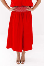 Load image into Gallery viewer, The Layne Midi Skirt Red