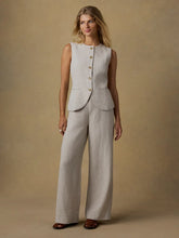 Load image into Gallery viewer, Sun Strider Linen Pant Flax