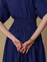 Load image into Gallery viewer, Coastal Poplin Elia Smocked Dress