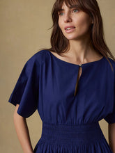 Load image into Gallery viewer, Coastal Poplin Elia Smocked Dress