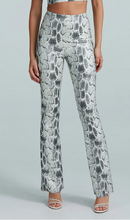 Load image into Gallery viewer, Commando Faux Leather Animal Flare Legging