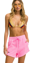 Load image into Gallery viewer, Aviator Nation Logo Embroidery Women&#39;s Lounger Short Neon Pink