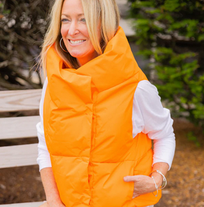 Pretty Rugged Waterproof Pretty Puffer Vest Orange