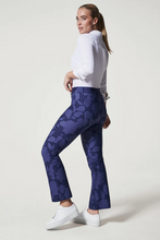 Load image into Gallery viewer, Spanx Sunshine Kick Flare Pant Floret Navy