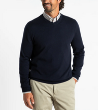 Load image into Gallery viewer, Duck Head Buckley V-Neck Sweater Navy