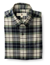 Load image into Gallery viewer, Duck Head Becker Plaid Flannel Shirt Shirt Dark Forest