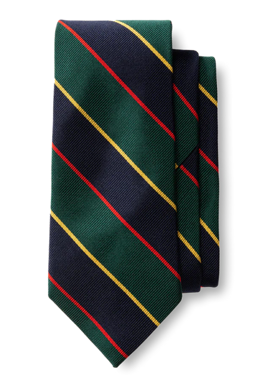 Duck Head Repp Stripe Tie Cilantro