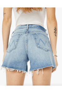 Mother Denim Skipper Short Fray Leap at The Chance