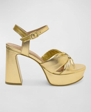 Load image into Gallery viewer, Bernardo Veronika Platform Heel Gold