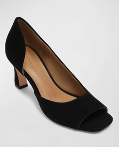 Bernardo Nieve D'orsay Pumps Black Kid Suede