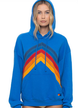 Load image into Gallery viewer, Mountain Stitch Hoodie Adventure Blue