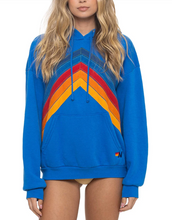 Load image into Gallery viewer, Mountain Stitch Hoodie Adventure Blue