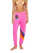 Load image into Gallery viewer, Circle Chevron Sweatpant Pink