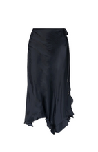 Load image into Gallery viewer, Jeto Satin Skirt Encre