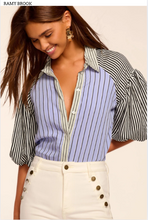 Load image into Gallery viewer, Flor Top Catalina Stripe
