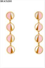 Load image into Gallery viewer, Reins Multi Bezel Drop Earrings