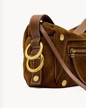 Load image into Gallery viewer, Doxie Suede Medium Cinnamon