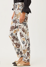 Load image into Gallery viewer, Lilly Pulitzer Ana High Rise Pant in cream with brown and gold floral print