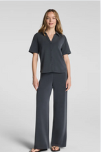 Load image into Gallery viewer, Spanx AirEssentials wide leg pants in washed graphite dark charcoal color