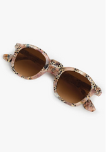 Load image into Gallery viewer, Krewe Dylan sunglasses in pink poppy tortoise print with brown gradient lenses
