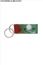 Load image into Gallery viewer, S&amp;B Key Fob Golf Clubs Green
