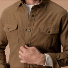 Load image into Gallery viewer, Brushed Canvas Snap Shirt Pyne Solid