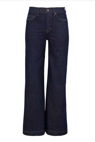 Spanx Wide Leg Denim Raw Indigo