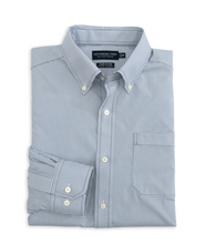 Load image into Gallery viewer, Southern Tide Brr Charleston Rosemont Tattersall  Sport Shirt Seven Seas Blue